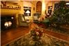 The Brewster Inn, Dexter — Our communal living room at Christmas.