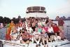 (1-49) Luxury: M/Y INTEGRITY, Boston Yacht Charters, Boston — Guests gather for a group shot on July 4th.