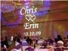 Jammin' J.W.A. Productions, Romeoville — (Custom Made Gobo) We can project your Initials, Name, Message or Company Logo up on a wall or out on the dance floor at your event. Great for enhanceing your formal wedding reception by projecting "Bride & Grooms" name in lights.