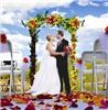 Evergreen Lake House, Evergreen — Outside/lake side ceremony on Octagon deck