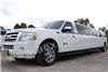 AEX Limo, Chicago — Ford Excursion up to 22 passengers - This Excursion Limousine is loaded with 2 tone leather seating, Mahogany wood bars, State of the art sound system, Flat screen Plasma TV's with surround sound, DVD, CD, color changing fibre optics, Strobe lighting under seating area, LED underbody lights (color changing, strobing & sequence patterns) and MUCH MORE.