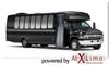 AEX Limo, Chicago — Party Bus Limo - AEX Limo new 30 passenger Party Bus, the ultimate party machine for any event! 
Our Party Bus is the nicest bus in all of Illinois. Our bus is equipped with leather interior, Convenient Controls for A/C, Heat & Interior Amenities, TV tuner, DVD, CD player, MP3, FM Radio, Upgraded 2000 watt sound system with subwoofers, 42" Flat screen in rear , 15" Flat screen in front , LED coach lights , Laser & Strobe Lights . The party bus accommodates comfortably up to 26 passengers.