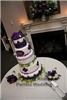 Uptown Events, Richmond — One of our favorite wedding cakes, and definitely an exercise in crisis management. The baker delivered the cake without enough flowers for the densely packed floral layers. Did we panic? Nope. We went to every florist we could find and gathered as much hydrangea as possible (it was out of season). Then we went around the reception site and stole similar looking fake flowers to supplement. The result? A gorgeous wedding cake where no one knew the difference... not even the bride. Hooray Uptown Events!