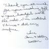 Lori's Wedding Palace - Cincinnati - Dayton, Dayton — This is a thank you note I received for my video work.