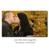 Kari Lind Creations, Overland Park — A sample save the date magnet.  These mini magnets are the size of a business card and can be printed with photos or plain designs to ask your guests to "Save the Date"  magnets are sold seperately or in kits with card backers and envelopes