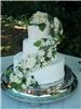 Enchanted Florist - Everett, Everett — Cake courtesy of Diane's Cakes. Fresh flowers decorating the cake were done by the Enchanted florist.