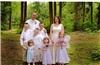 Enchanted Florist - Everett, Everett — The bride and groom and (almost) all of their children.  the North Star Resort in Sedro Woolley, WA was tucked deep into the woods.  Perfect for a fairyland themed wedding.