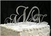 Calla Graphics, Lodi — Monogram Cake Top Jewelry - Wedding cake jewelry is a stunning way to decorate your wedding cake. Swarovski crystal monogram cake toppers are extremely popular, and you can frame your monogram cake jewelry or display your monogram cake topper in a keepsake box after the special day is over. These initial wedding cake toppers are precision cut numbers, and letters. They are available in silver or gold mirror acrylic or metal finishes to highlight your modern wedding cake. Choose from several different fonts and Swarovski crystal colors.