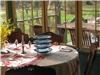 Pump House B&B - Williamsport, Williamsport — Have your gourmet breakfast in the main house in the sun room or out on the deck complete with elegant teak furniture.