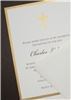 k notes, LLC creative stationery & photography, Cincinnati — Two-layer baptism invitation featuring hand-cut cross.