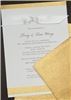 k notes, LLC creative stationery & photography, Cincinnati — Layered Golden Anniversary invitation.