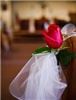 Bluestone Weddings & Events, Victorville — Church wedding pew decoration,