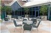 Rooftop Terrace, Scholastic Inc - Auditorium & Greenhouse with Rooftop Terrace, New York — Outdoor table seating