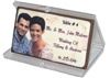 Chocolate Picture People Incorportaed, Shawnee — Example of our elegant chocolate table cards.  We will use your pictures and you can customize the text on each card.  Two sizes to choose from. Truffles and other shapes also available. Each come packaged in a clear case or envelope.