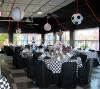 Glass Room, B&A Warehouse, Birmingham — Sports Theme Rehearsal Dinner