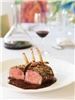 Salpicon, Chicago — Rack of baby Australian Lamb encrusted with pumpkinseeds and served in an Oaxacan Red Mole