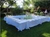Stone Creek Terrace, Frisco — Table setting with ceremony area