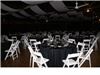 EMS Party Rentals LLC, Bastrop — Kovar Hall transformed.  Kovar, Texas.  Tables, Chairs, Linens, Glassware, Ceiling Treatments, Wall Treatments.