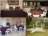 EMS Party Rentals LLC, Bastrop — Eggplant and Chocolate Wedding at ColoVista Country Club, Bastrop, Texas, September 2009.