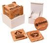 Arizona Gifts, Phoenix — Sandstone coasters are a great way to promote your business and build your brand!  These coasters are decorative, practical and affordable gifts for employees or clients. Also great for in-room gift bags or as party favors at wedding receptions or corporate conventions.