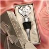 Lovely Wedding Store, Fremont — Chrome Bottle Stopper with Crystal Heart Design