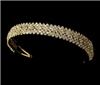 Fairytale Bridal Tiara, Miami — This stunning band sparkles with dense layered rows of rhinestones. A dazzling addition to your bridal hairstyle
