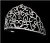 Fairytale Bridal Tiara, Miami — This tiara will make you feel like a princess on your Quinceanera. The floral pattern is encrusted with sparkling amethyst rhinestones and features two accenting Swarovski crystals on each side of the 15.