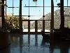 Lobby & Gallery, Mission Trails Regional Park, San Diego — View from whithin the lobby looking out toward the terrace, Mission gorge and the San Diego River