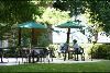 Weston Centre, San Antonio — Weston centre grounds include outdoor tables.