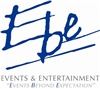 EBE Events & Entertainment, Philadelphia — You get one chance to celebrate your wedding, bar/bat mitzvah, corporate event or special occasion. You want it done right. You want your event to be unique and memorable and to have your guests enjoy every moment. We make it happen.

EBE is an award-winning, full-service event planning, production and entertainment company that has the experience and expertise to plan and execute any event and top it off with exceptional entertainment - from dance bands, party DJs and elegant ensembles to lighting design, video production, interactive gaming and much more. At EBE, we're all about enthusiasm, passion and professionalism.

EBE "Events Beyond Expectation"