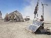 Solamor Energy Solutions, Portland — Check out our rugged solar-wind hybrid power system, tested and proved in the harsh Nevada Black Rock Desert record heat, wind and sand storms.