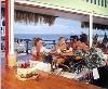 Shephard's Beach Resort, Clearwater Beach — Shephard's Backyard Tiki Bar has gained world wide notoriety for its live Reggae and rock & roll music, bikini contests, and large crowds of fun loving people.