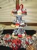 Pretty Little Parties, Rogers — 40th birthday zebra themed cupcake stand