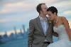 Matthew Whitlock Photography, South Bend — Bridal portrait with Downtown Chicago in the background. Promintory Pointe Park, Chicago, IL