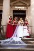 Northwest Neighborhood Cultural Center, Portland — Beautiful bride and her attendants on the 102-year-old steps of the historic Northwest Neighborhood Cultural Center.