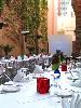 Patio Room, Mario's Place Restaurant, Riverside — Patio seats from 25 to 50 guest.