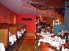 Main Dining Room, Aquavina, Charlotte — The design is an abstract interpretation of 
ancient fishing themes