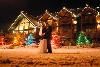 Wedding Area, A Bear & Bison Canadian Country Inn, Canmore — Beautiful at night, stunning during the daylight