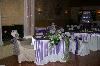 Allure Gardens, Las Vegas — Beautiful head table in front of fireplace.