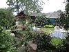 Stone Creek Terrace, Frisco — Tables, chairs and creek