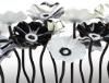 My Glass Flowers, Cave Creek — Black and white glass flowers garden