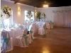 Ballroom, Cole's Country, Cypress — Breathtaking Live Floral Centerpieces with Linens and Napkins in Coordinating Colors