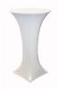 Joie De' Linen Rentals, Pearland — Spandex Coctal Table Coverings 24"R - Rens for 17.50ea.
Colors: White, Black, Chocolate