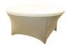 Joie De' Linen Rentals, Pearland — Spandex Tablecovering - Rents for 30.00ea
Colors: White, Chocolate and Ivory