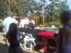 Bela's Catering, Cabot — Groom thrown into pool