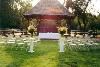 "The Barn's" Reception Hall, The Barn" Arabian Knights Farms, Willowbrook — AKF Beautiful Wedding Ceremony by the Gazebo for larger Weddings.