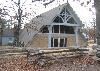 Kirkland Chapel, Camp Loughridge, Tulsa — Kirkland Chapel is a beautiful A-frame chapel overlooking Lake Parthenia.  The chapel seats 200 downstairs and 30 in the balcony.