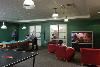 Summer Housing, Union College, Schenectady — Our game room boasts a large screen TV, as well as pool, Foosball, and ping-pong tables.