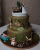 Tiers of Joy, Ludlow — Light-hearted Groom's cake based on his love of hunting.