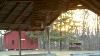 Open Air Deck, Footlight Ranch, Wellsville — Another beautiful sunset outside "The Red Shed"........